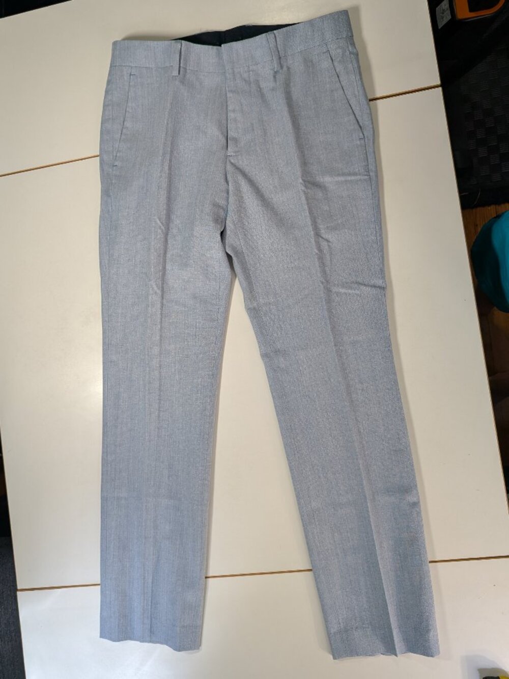 Bonobos Light Blue 30x30 Tailored Fit Pants Wool and Cotton